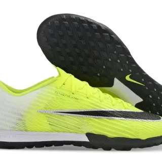 Nike Yellow Black Flyweave Knit Upper Neon Gradient Turf Soccer Shoes