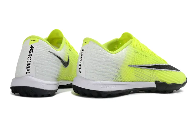 Nike Amarillo Negro Flyweave Knit Upper Gradiente Neón Turf Zapatos de fútbol 4