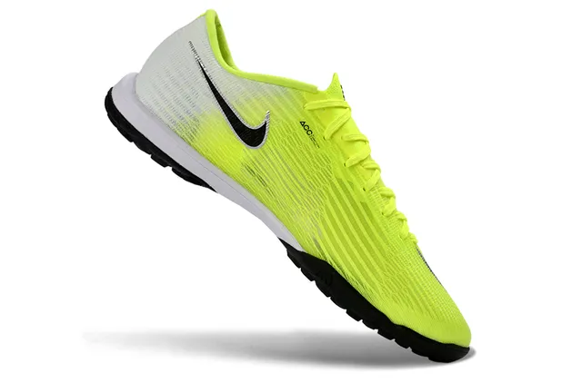Nike Amarillo Negro Flyweave Knit Upper Gradiente Neón Turf Zapatos de fútbol 5
