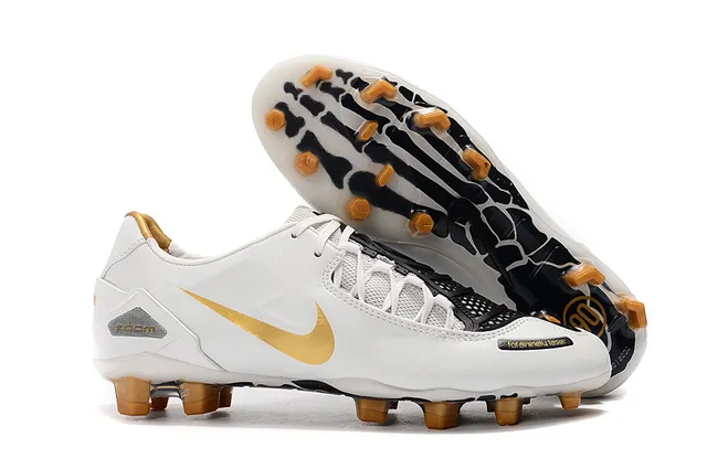 Nike Amarelo Preto Baixo Sintético Superior Assimétrico Cadarço Capa Piso Firme Futebol Sapatos 4