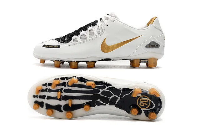 Nike Amarelo Preto Baixo Sintético Superior Assimétrico Cadarço Capa Piso Firme Futebol Sapatos 5