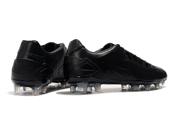 Nike Amarelo Preto Baixo Sintético Superior Assimétrico Cadarço Capa Piso Firme Futebol Sapatos 22