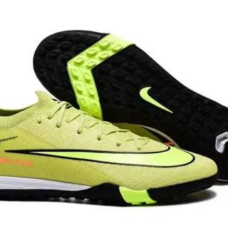Nike Amarillo Verde Flyknit Upper Air Zoom Branding Turf Zapatillas de fútbol