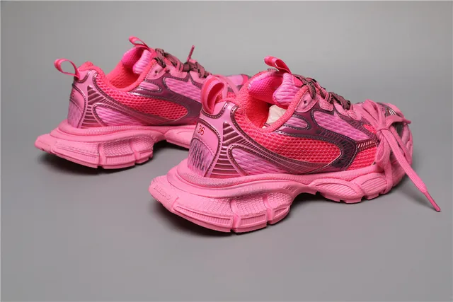 Nike Zoom 2K Pink and Silver Chunky Sneakers 3