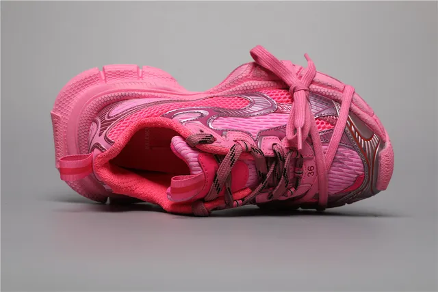 Nike Zoom 2K Pink and Silver Chunky Sneakers 7