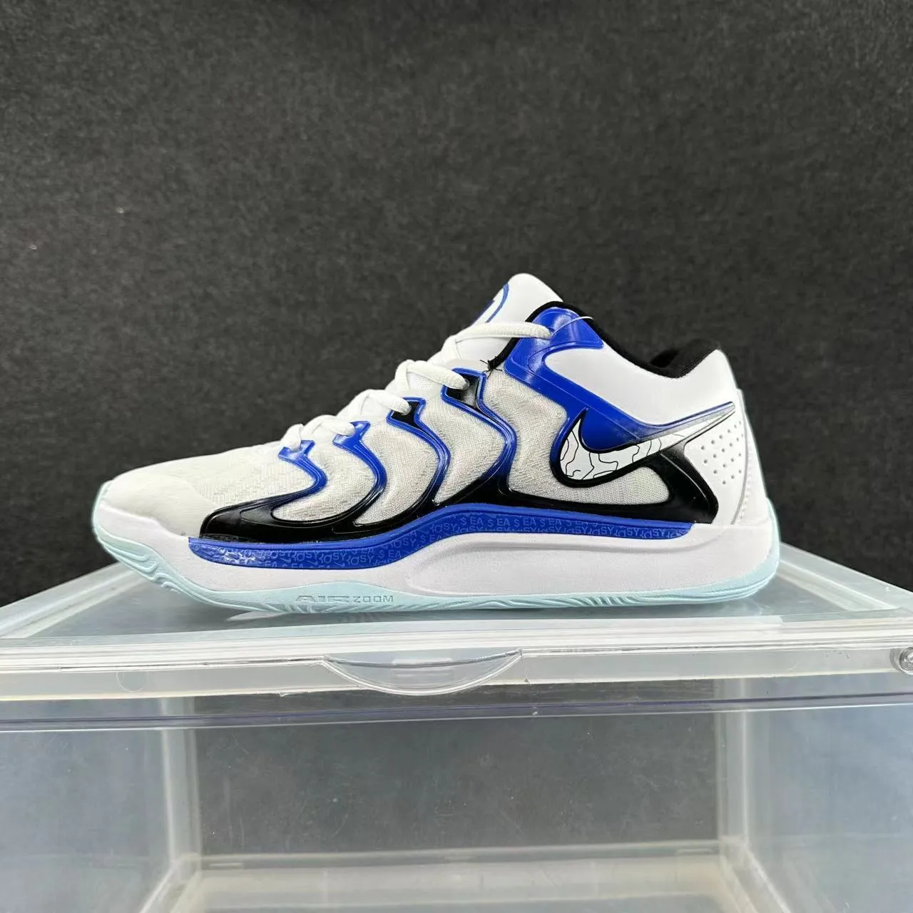 Nike Zoom 2K White Blue Black High-Top Basketball Shoes 2