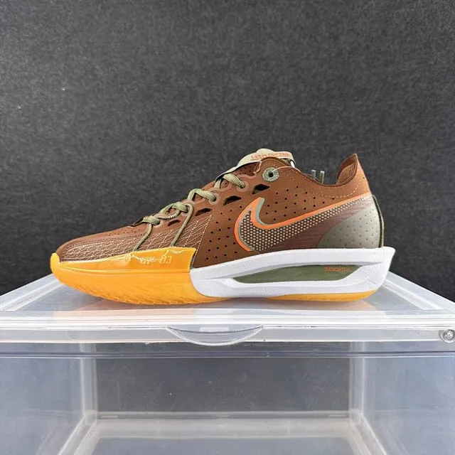 Nike Zoom BB NXT Brown Orange Olive Basketball Shoes 2