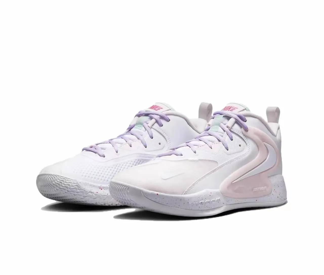 Nike Zoom GT Cut 2 Branco Rosa Lavanda Tênis de Basquete 2