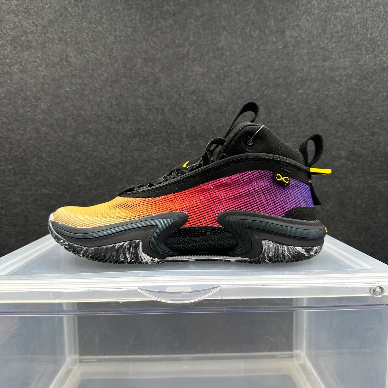 Nike Zoom GT Cut Gradient Black Purple Yellow Basketball Shoes 2