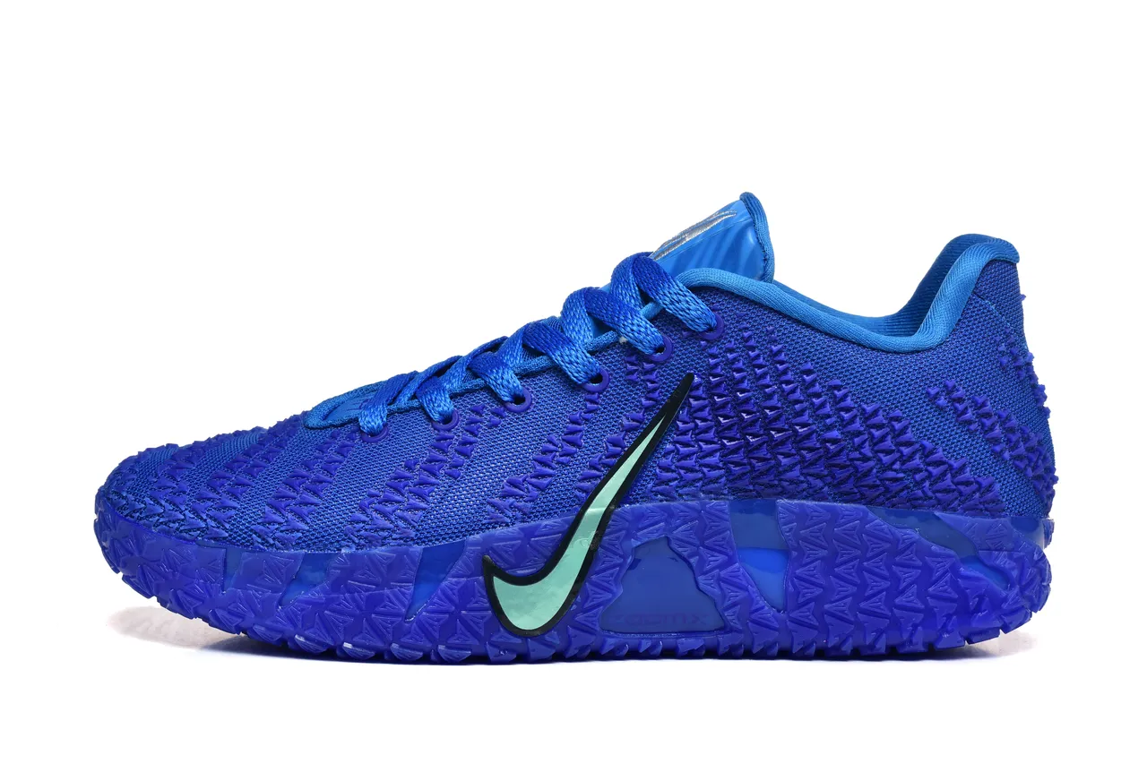 Nike Zoom KDX Royal Blue and Mint Green Basketball Shoes 2