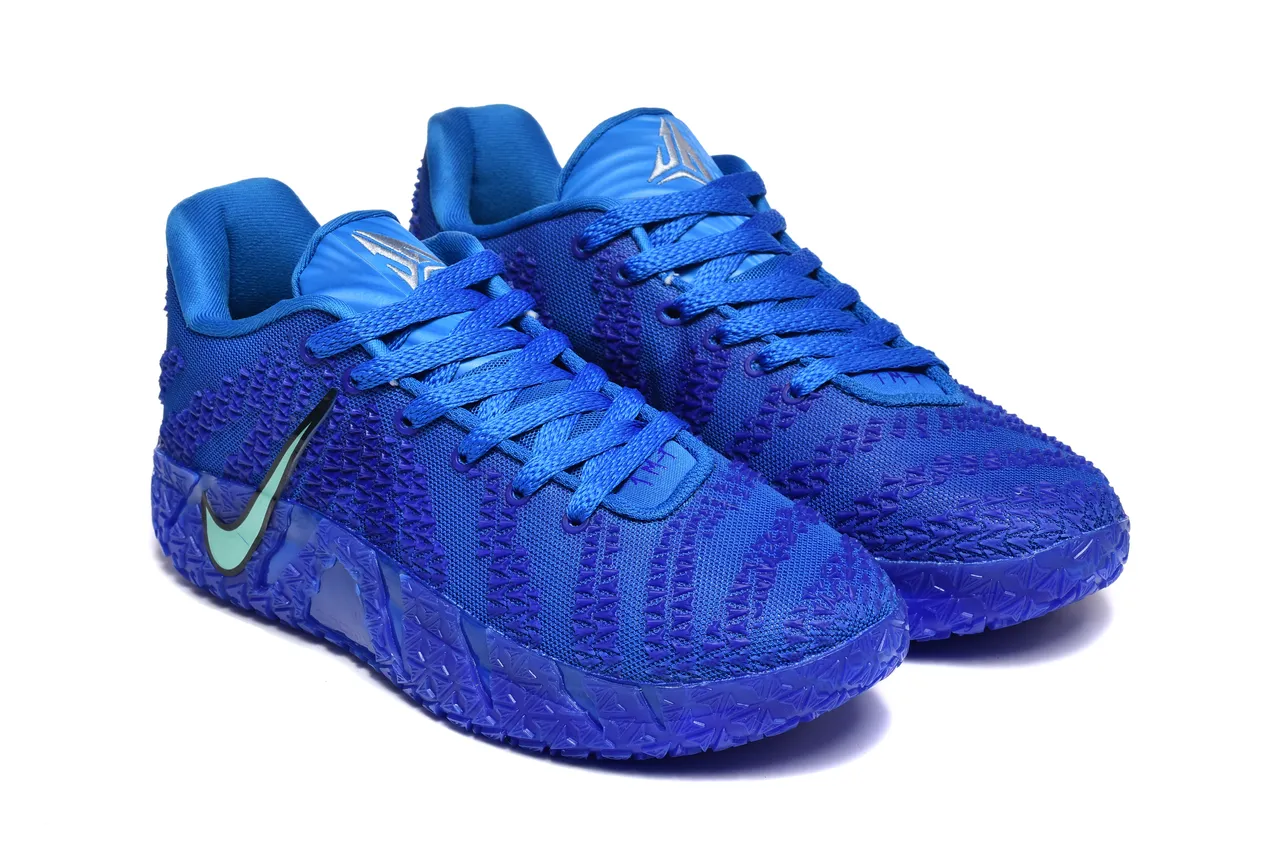 Nike Zoom KDX Royal Blue and Mint Green Basketball Shoes 5