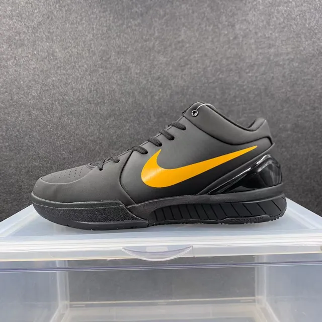 Nike Zoom Kobe IV Black Yellow Basketball Shoes 2