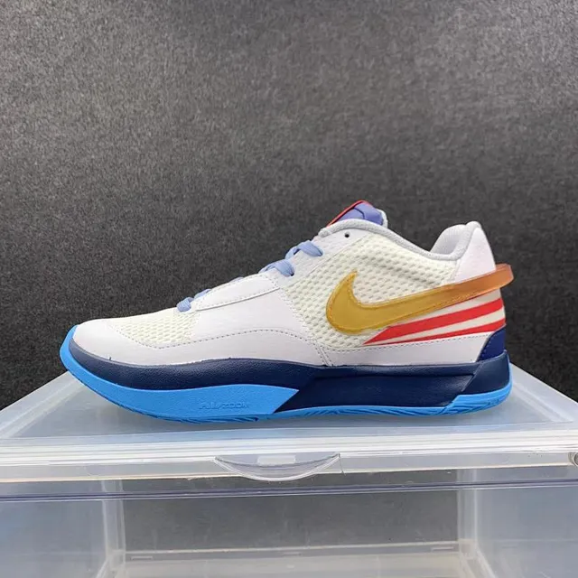 Nike Zoom Kobe IV White Navy Low-Top Silhouette Mesh And Synthetic Upper Basketball Shoes 2