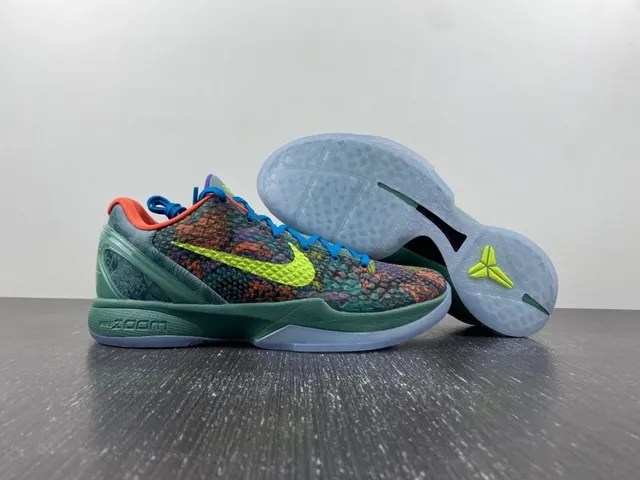 Nike Zoom Kobe VI Multicolor Reptile Basketball Shoes 1