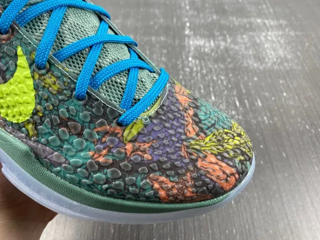 Nike Zoom Kobe VI Multicolor Reptile Basketball Shoes 6