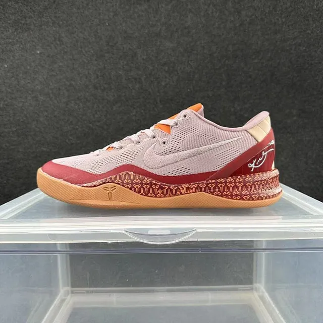 Nike Zoom Kobe VIII Light Pink Red Gum Basketball Shoes 2