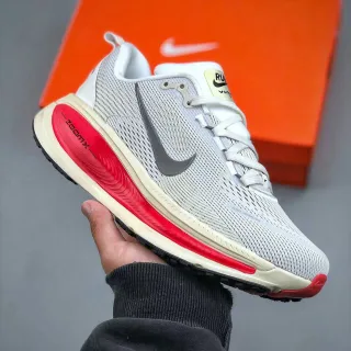 Nike Zoom Vomero 5 Light Gray Red Running Shoes