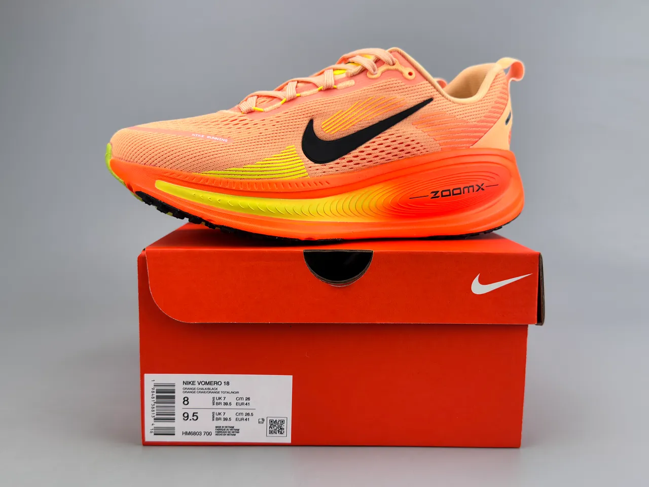 Nike ZoomX Invincible Run Orange Yellow Engineered Mesh Upper Wave-Patterned Midsole Running Shoes 2
