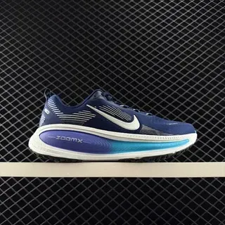 Nike ZoomX Navy Purple Silueta Low-Top Upper de Malla Engineered Zapatos de correr