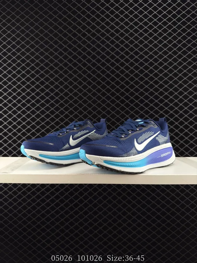 Nike ZoomX Navy Purple Silueta Low-Top Upper de Malla Engineered Zapatos de correr 2