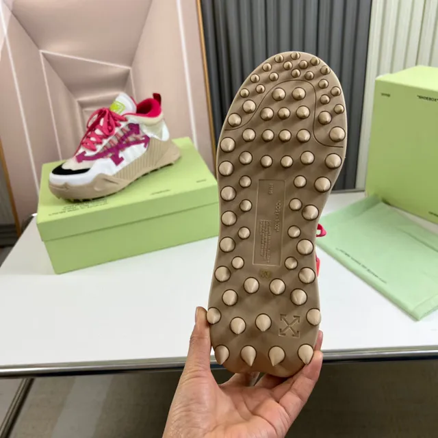 Off-White DDSY-1000 Chunky Runner أبيض وردي بيج Chunky Sneakers 2