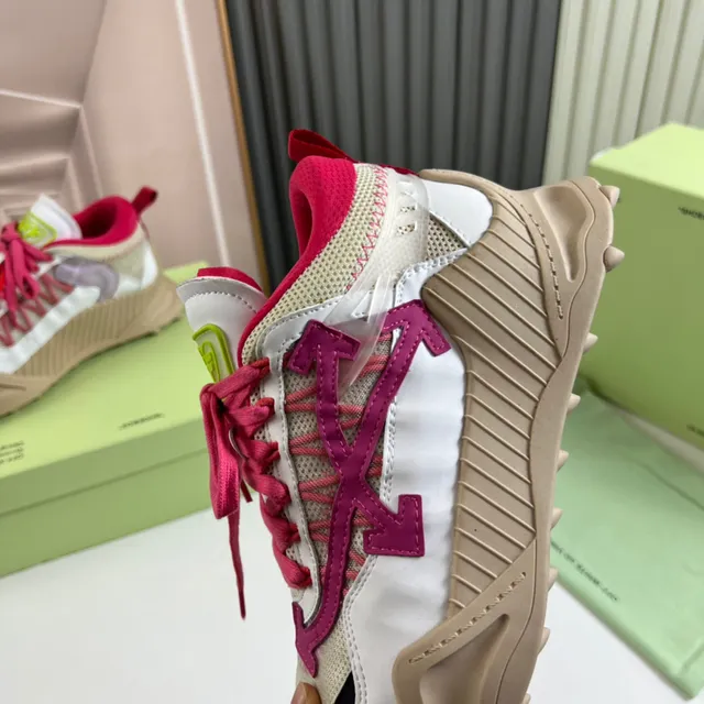 Off-White DDSY-1000 Chunky Runner أبيض وردي بيج Chunky Sneakers 3