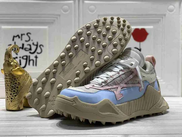 Off-White DDSY-1000 Bleu Clair Beige Sneakers Chunky 2