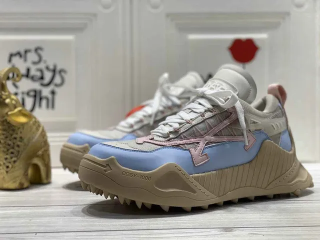 Off-White DDSY-1000 Bleu Clair Beige Sneakers Chunky 3