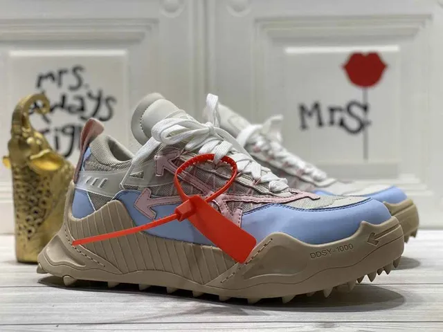 Off-White DDSY-1000 Bleu Clair Beige Sneakers Chunky 4