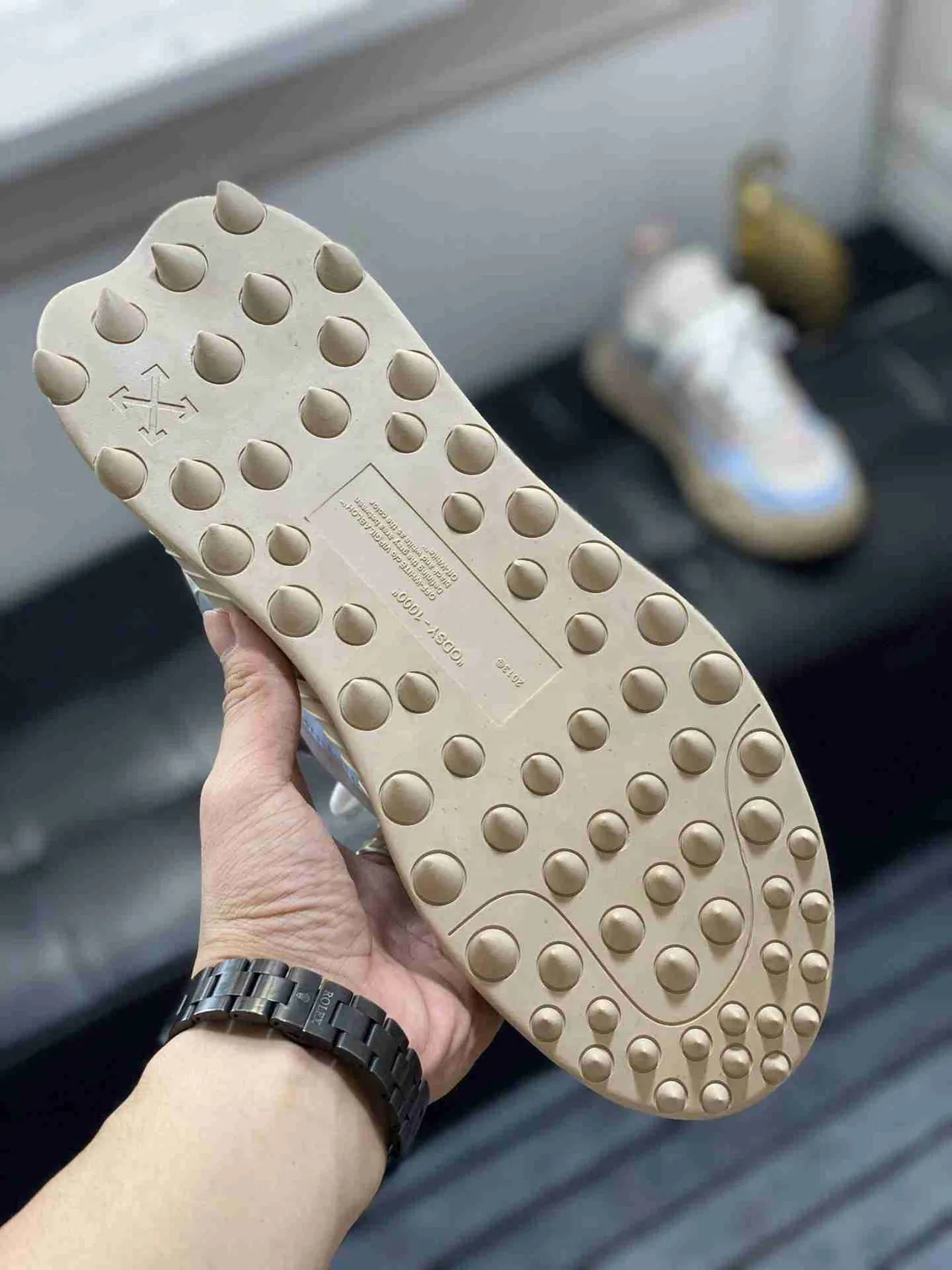 Off-White DDSY-1000 Bleu Clair Beige Sneakers Chunky 5