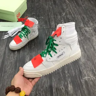 Off-White أخضر عالية الارتفاع تفاصيل صناعية أسلوب حياة