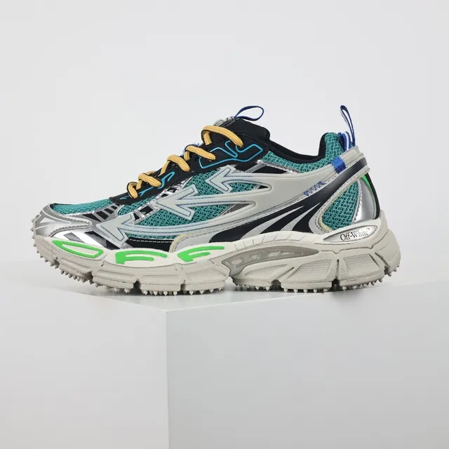 Off-White Chaussures chunky avec semelle sculptée, overlays en maille et synthétique multicolore 9