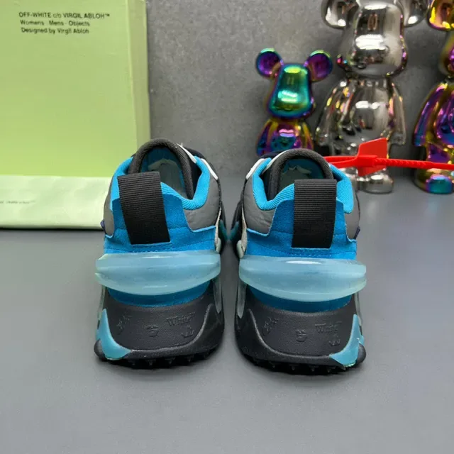 Off-White Runner Black Blue Gray Chunky Sneakers 4