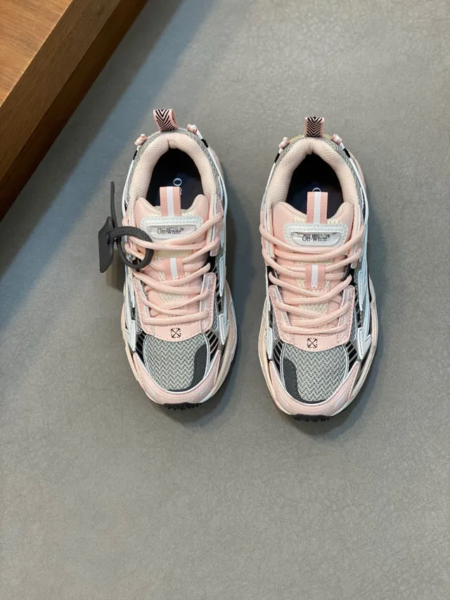 Off-White Runner Zapatillas Chunky Rosa Pastel 2