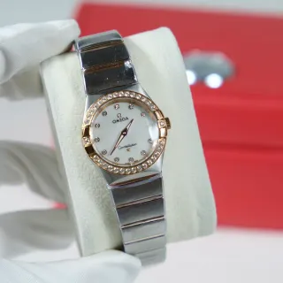 Omega Constellation Diamond-Set Two-Tone Quartz Watch