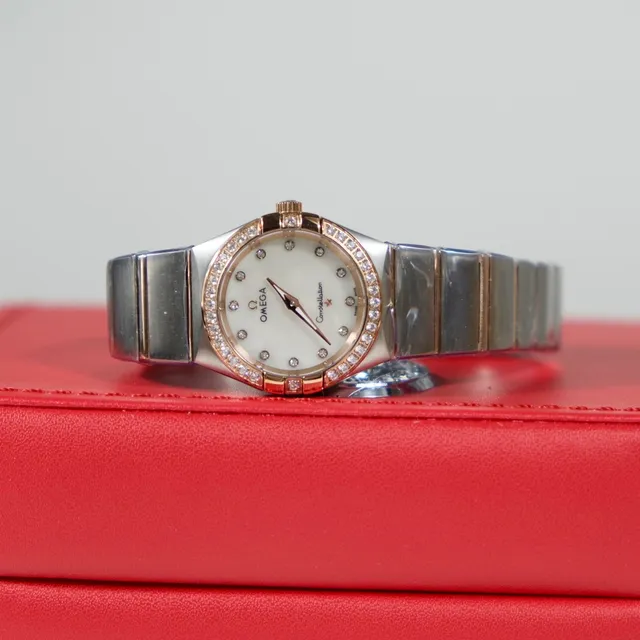 Omega Constellation Diamond-Set Two-Tone Quartz Watch 4