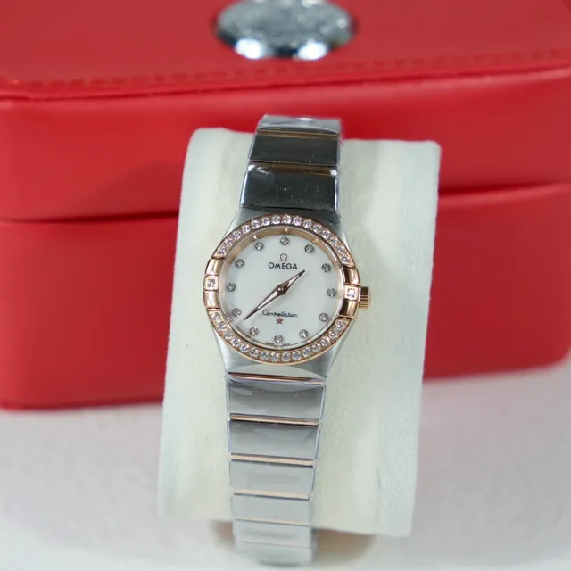 Omega Constellation Diamond-Set Two-Tone Quartz Watch 5