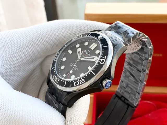 Omega Seamaster Professional Cadran Noir Acier Inoxydable Montre Mécanique 4