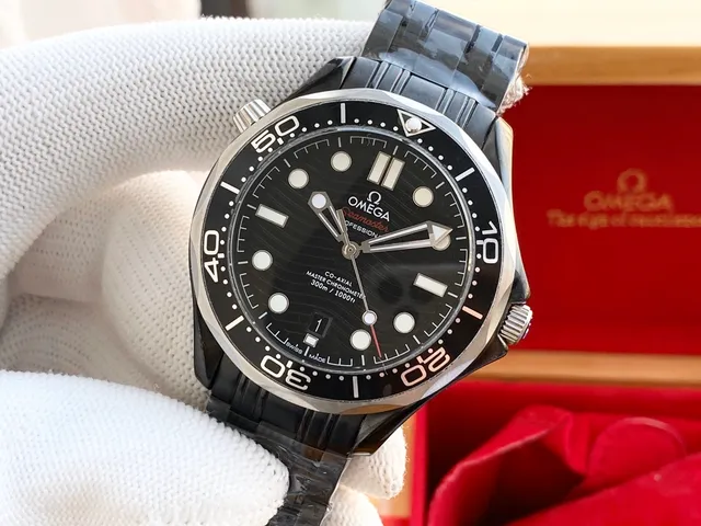 Omega Seamaster Professional Cadran Noir Acier Inoxydable Montre Mécanique 5