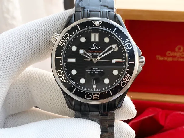 Omega Seamaster Professional Cadran Noir Acier Inoxydable Montre Mécanique 7