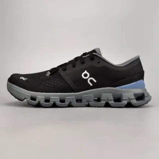 On negro y gris malla knit upper Open-Cell CloudTec media suela zapatillas de running