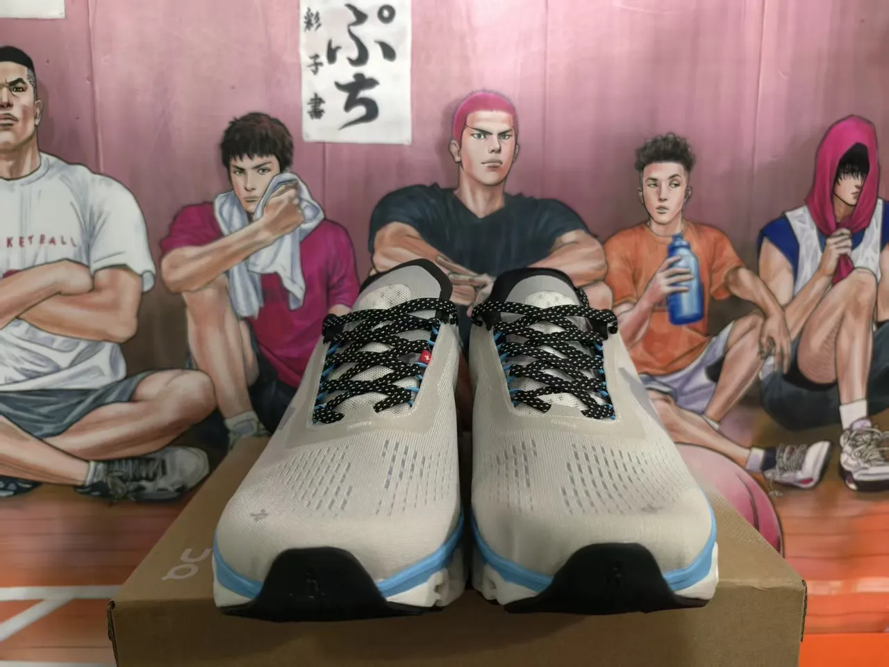 On Cloud Gray Blue Teal Accent Running Shoes 4