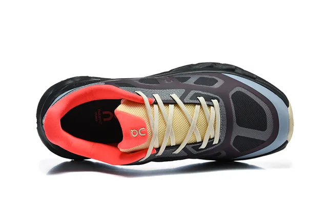 On Cloudmonster Black Gray Blue Red Running Shoes 3