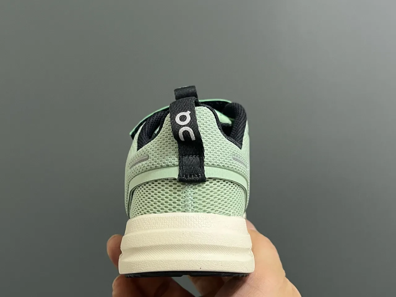 On Cloudmonster Vert Blanc Sans lacets Sangle Velcro Respirant Mesh Haut Sneakers Lifestyle 9