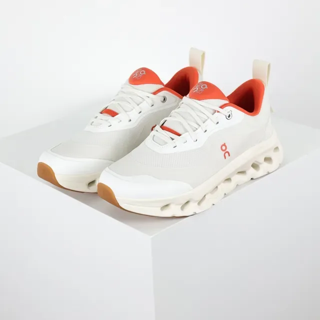 On Cloudmonster Off-White y Orange zapatillas lifestyle 2