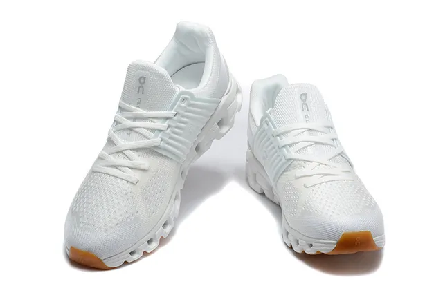 On Cloudmonster White Mint Gum Running Shoes 2