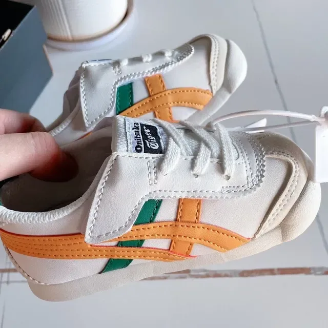 Onitsuka Tiger Mexico 66 White Pink Glitter Lifestyle Sneakers 20