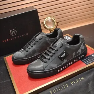 Philipp Plein Camouflage-Print Leather Lifestyle Sneakers
