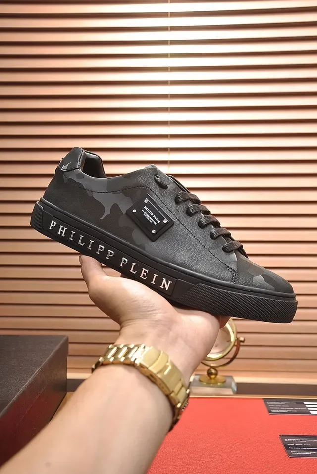 Philipp Plein Sneakers Lifestyle en Cuir à Imprimé Camouflage 6