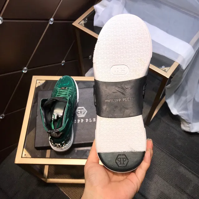 Philipp Plein Sneakers Lifestyle à Embellissement de Cristal Haut 2